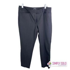 White House Black Market Women Sz 12s The Slim Cropped Dress Pants Mid Rise